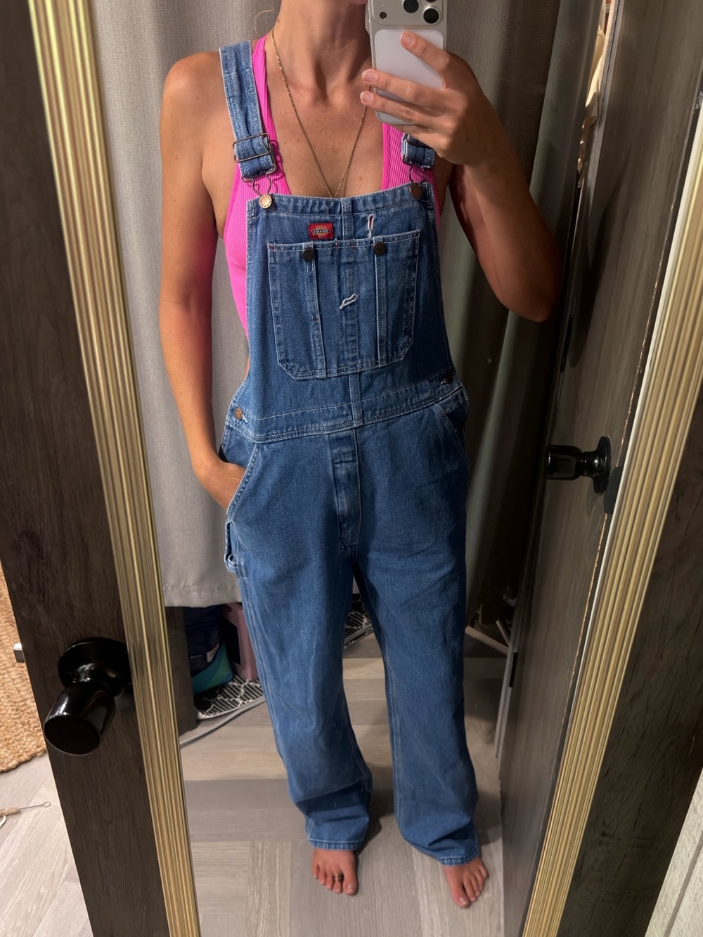 Dickies 100% Cotton Denim Jean Overalls Size 00